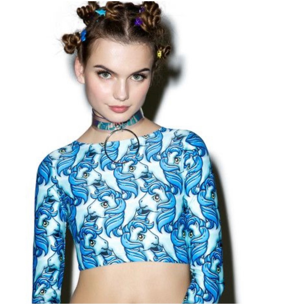 Rare & Htf Alice Vandy My Little Pony Crop Top - Gem